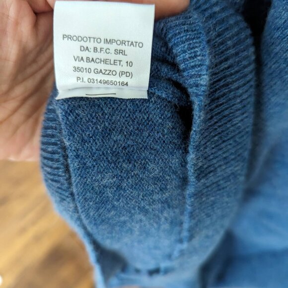 Blue cashmere vest size M - Picture 4 of 8